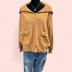 Simply Vera Vera Wang Tan Knit Sweater